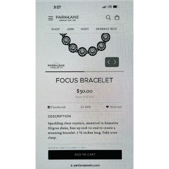 Park Lane Focus Bracelet Crystals Discs Wheels Spindles Filigree Hematite Fold O - Picture 10 of 10